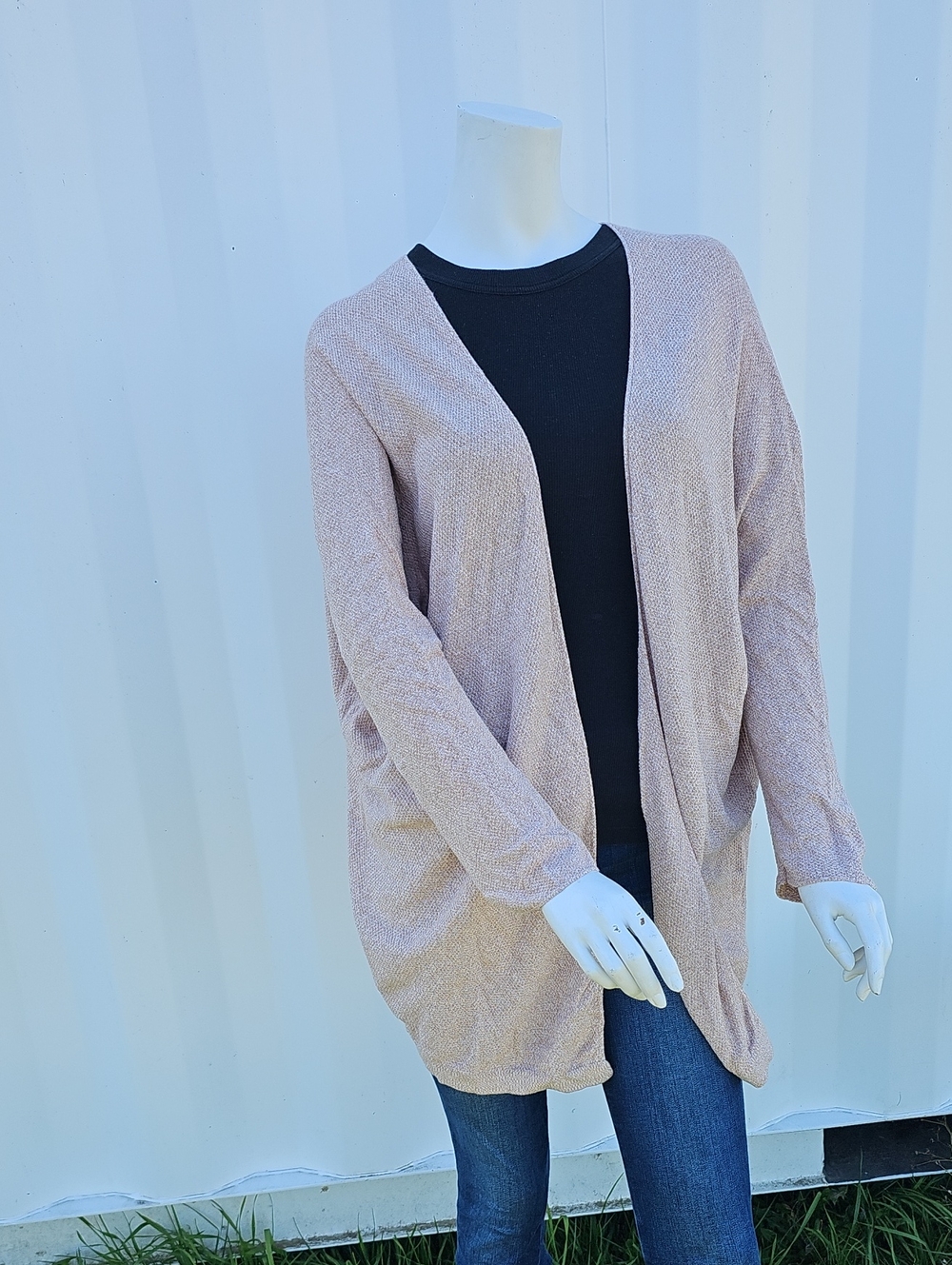 Monk & Lou 100% Cotton Open Front Cardigan Size M/L